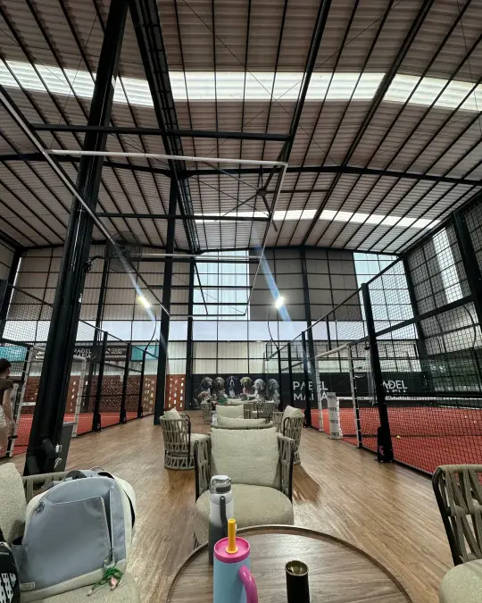 Court seen from the lounge