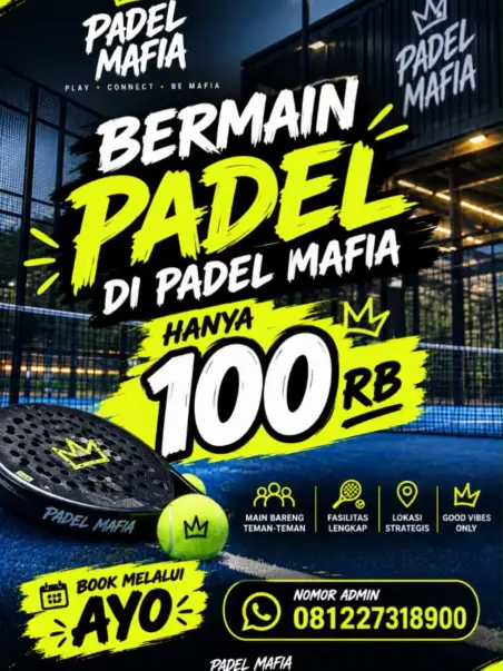 Play padel at Padel Mafia from 100K poster
