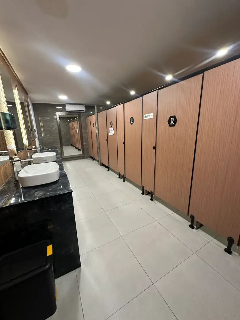 Restroom corridor